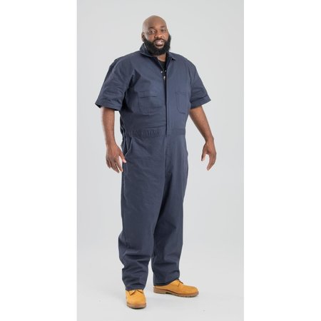 BERNE Flex180 Short Sleeve Coverall, Navy - Medium P710NVR400